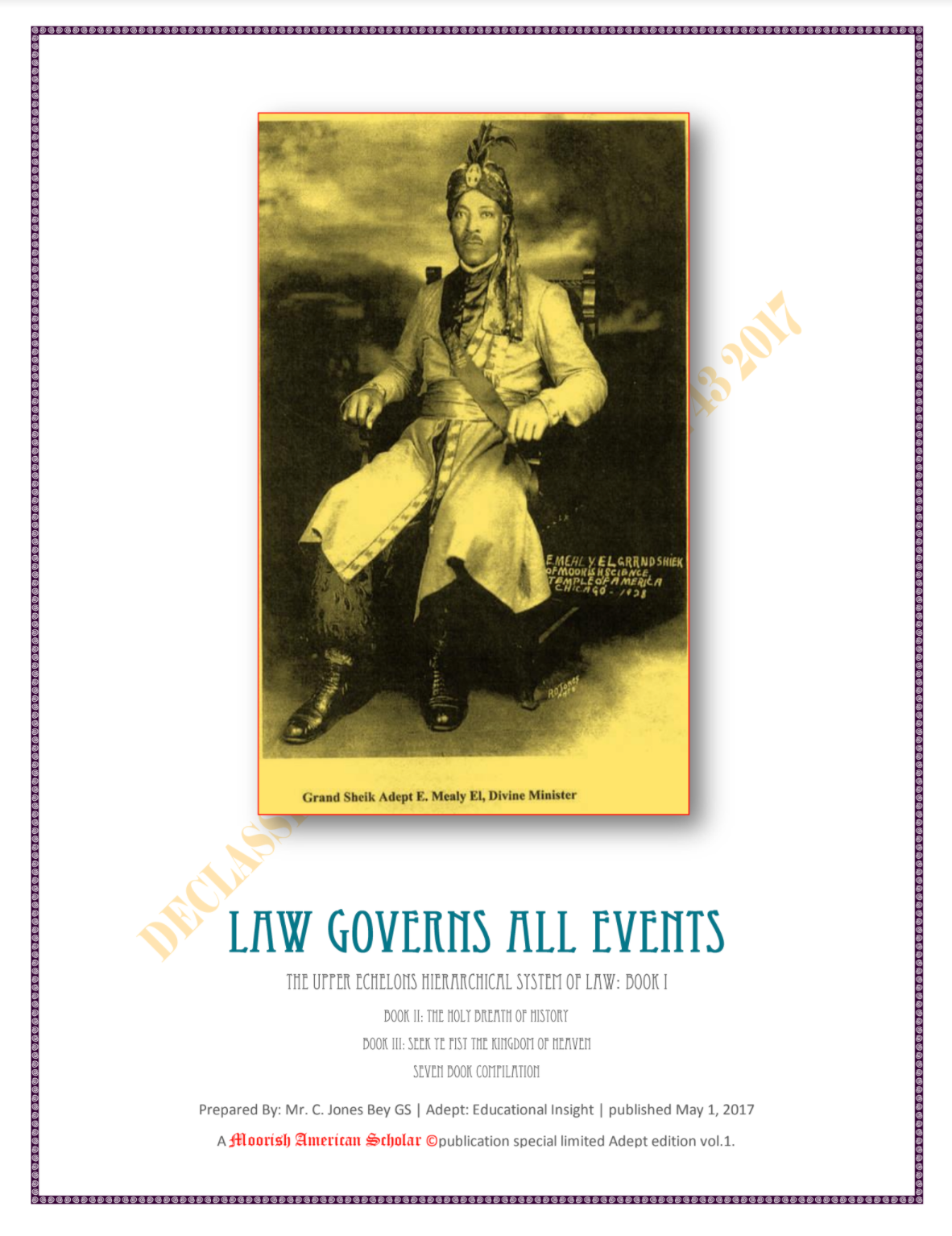 Law Governs All Events - GS. E. Mealy EL