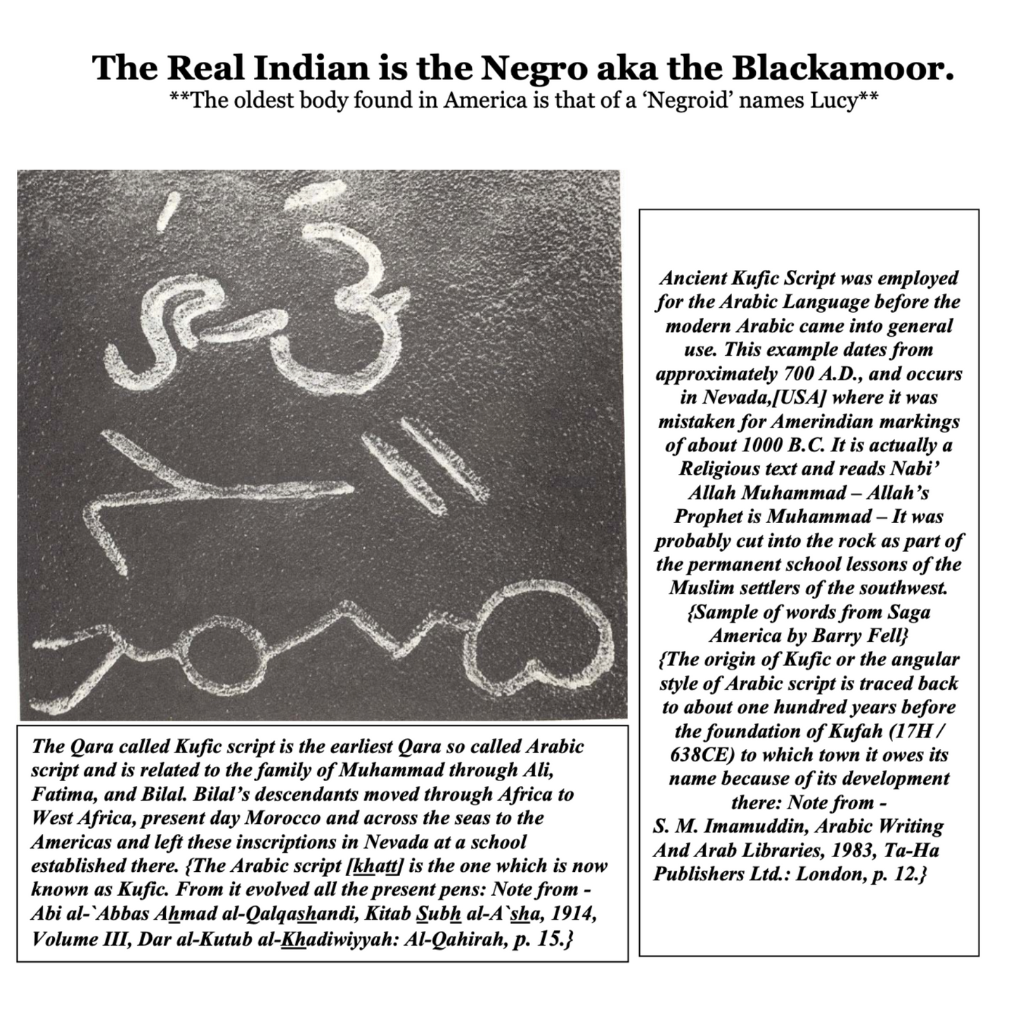 The real Indian is the Negro aka the blackamoor